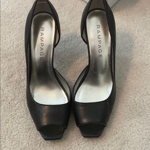 Open toe heels